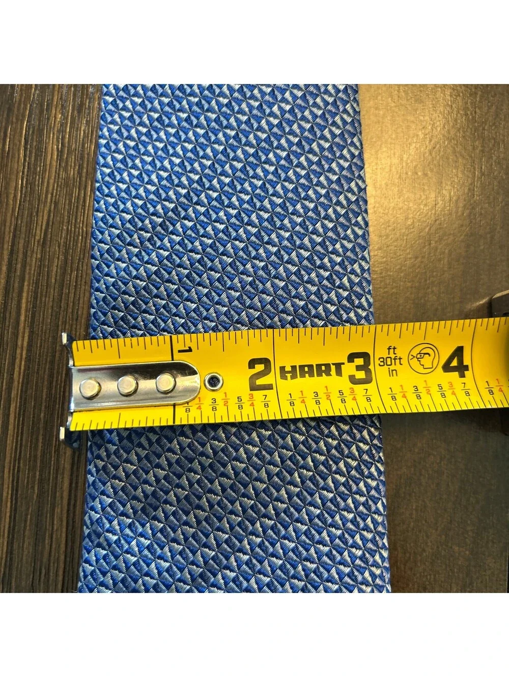 Hilditch & Key Saks Fifth Avenue Silk Tie Blue Geometric NWOT